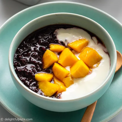 Black Sticky Rice Pudding