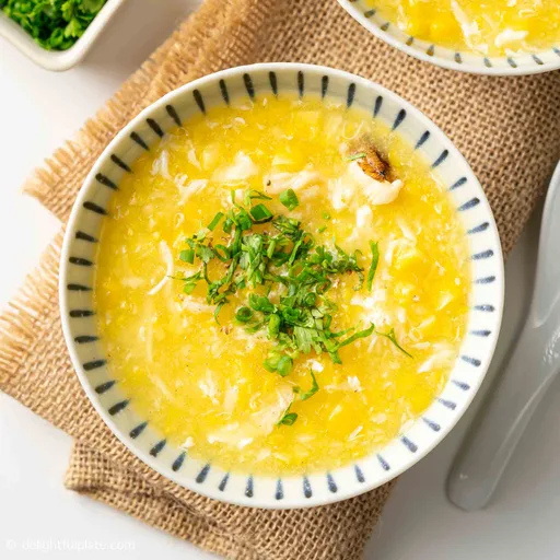 Sweet Corn Soup with Crab Meat