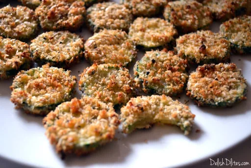 Baked Zucchini Parmesan Crisps