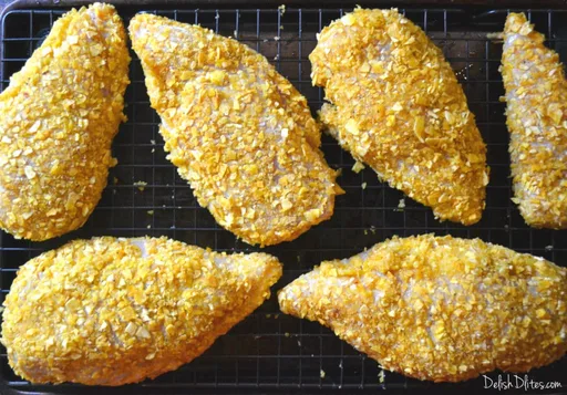 Pechugas de pollo rellenas con costra de plátano macho
