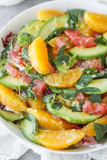 Ensalada de pomelo, naranja y hinojo