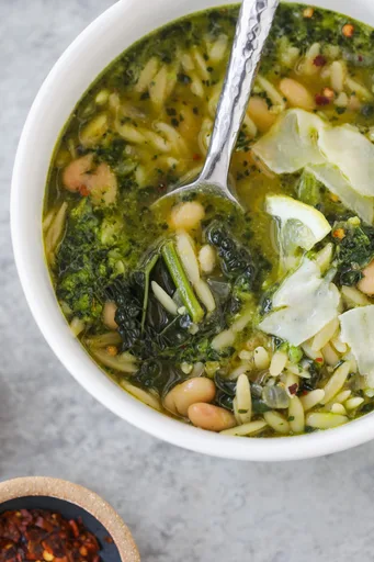 White Bean Orzo Soup