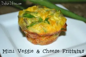 Mini frittatas de verduras y queso