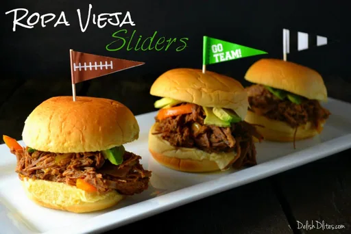 Ropa Vieja (Shredded Beef) Sliders