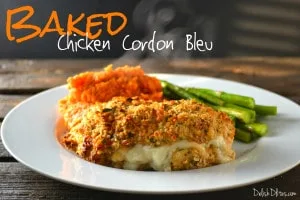 Pollo Cordon Bleu crujiente al horno