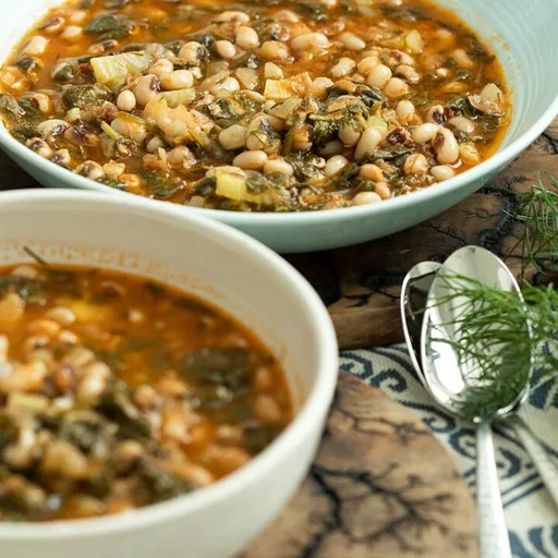 Alubias Caritas con Espinacas y Hinojo
