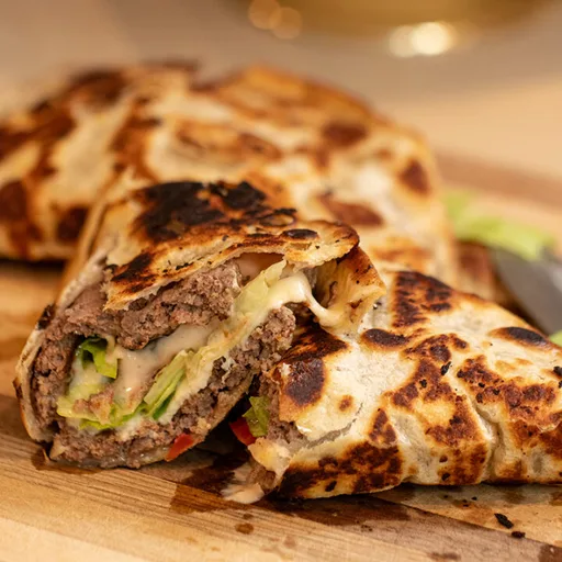 Wraps de hamburguesa