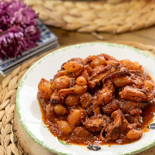 Greek Octopus Stew with Pearl Onions (Stifado)