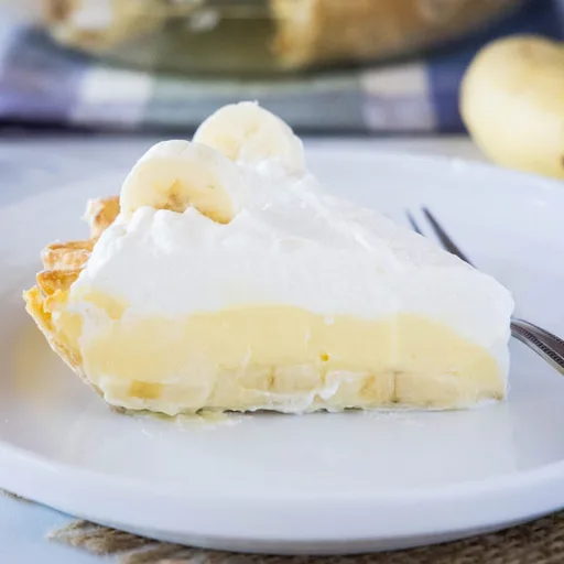 Tarta de crema de plátano