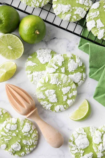 Lime Crinkle Cookies