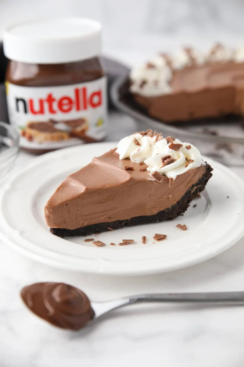No Bake Nutella Cheesecake