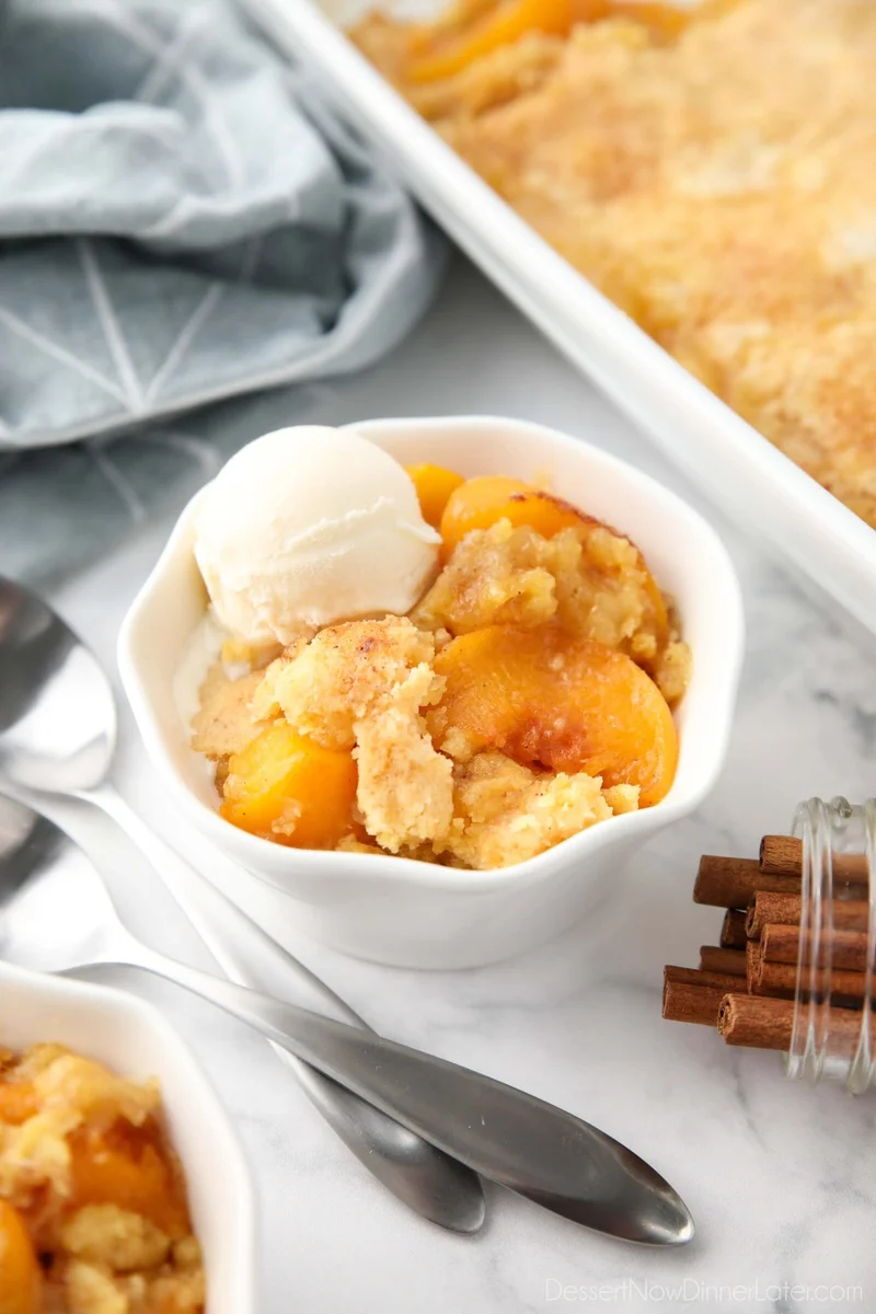 Peach Dump Cake