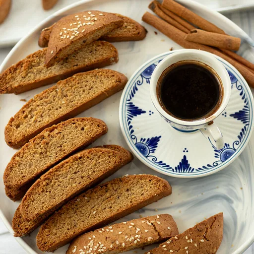 Greek Walnut Paximadia (Greek Walnut Biscotti)