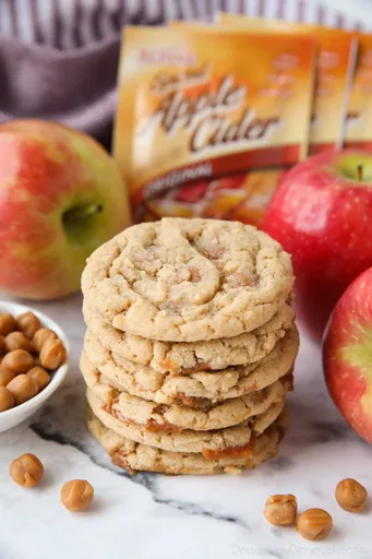 Caramel Apple Cider Cookies