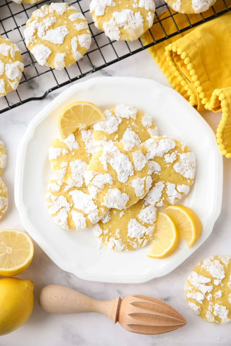 Lemon Crinkle Cookies