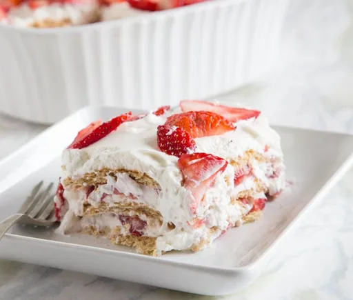 Tarta helada de fresa