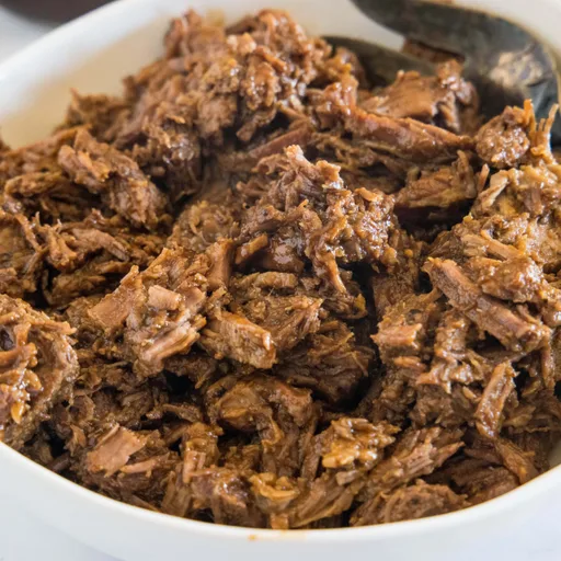 Carne barbacoa a la olla de cocción lenta