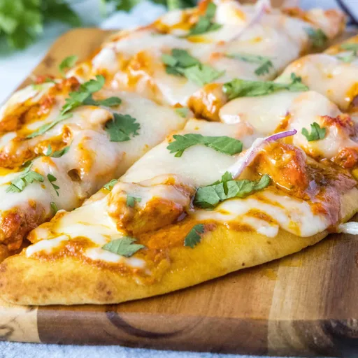Pizza de pollo tikka