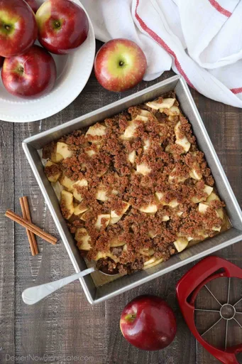 Postre de manzana Apple Brown Betty