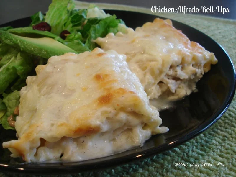 Roulés au poulet Alfredo