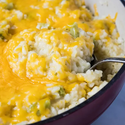 Cazuela de brócoli y arroz