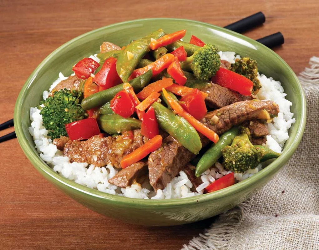Salteardo de Carne de res y Brócoli