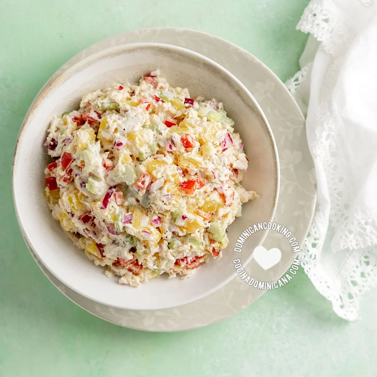Ensalada de Pollo [Video+Recipe] Easy Potato and Chicken Salad