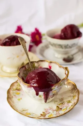 Damson And Gin Sorbet