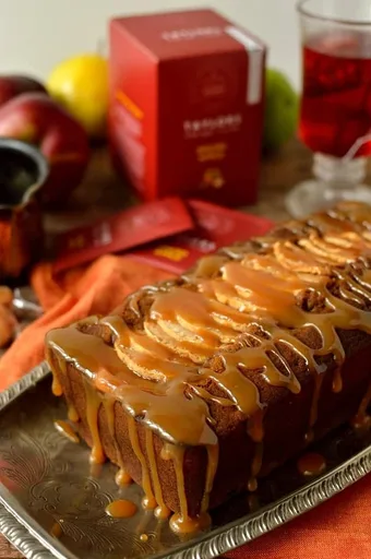 Toffee Apple Gingerbread Loaf