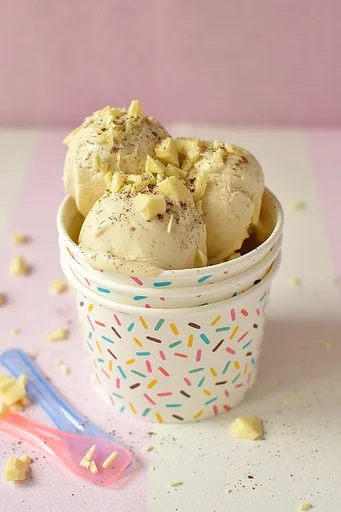 White Chocolate Allspice Ice Cream