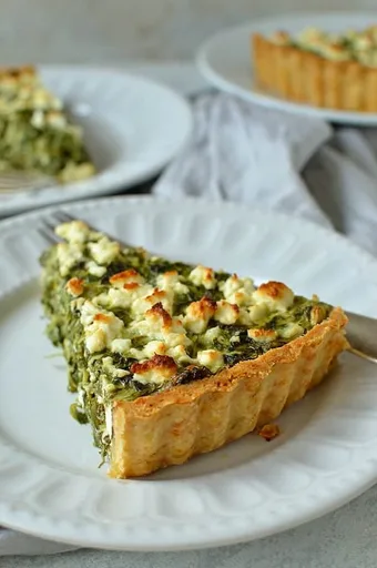 Quiche de Espinacas, Ricotta y Feta (Tarta Spanakopita)