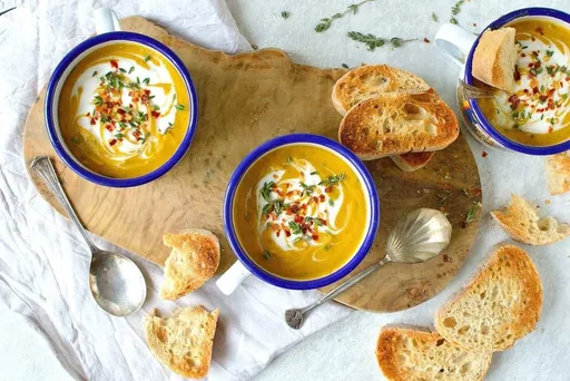 Spiced Red Lentil And Root Vegetable Soup (Vegan)