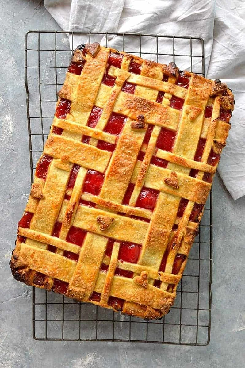 Rhubarb Orange Almond Pie