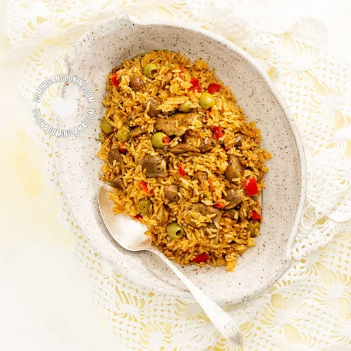 Arroz con mollejas de pollo (Locrio de molleja)
