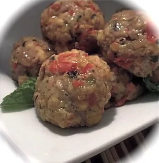Stuffed Meatballs: Italian Cheese & Herb
