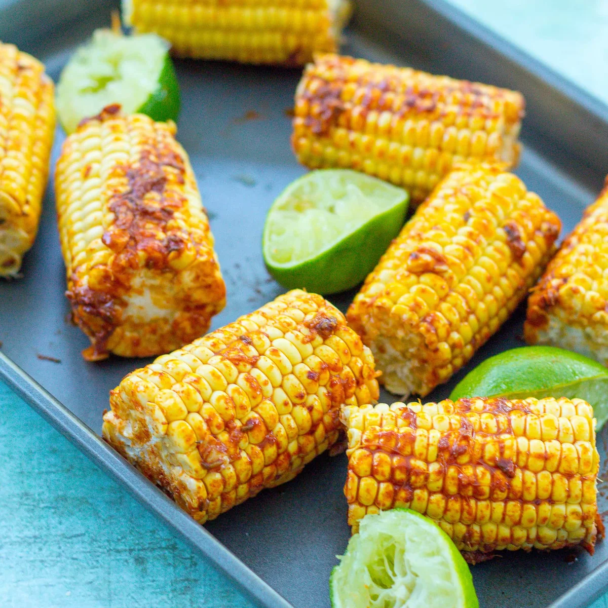 Easy Roasted Mexican Corn on the Cob