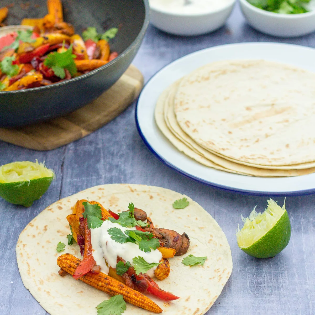 Easy Vegetable Fajitas