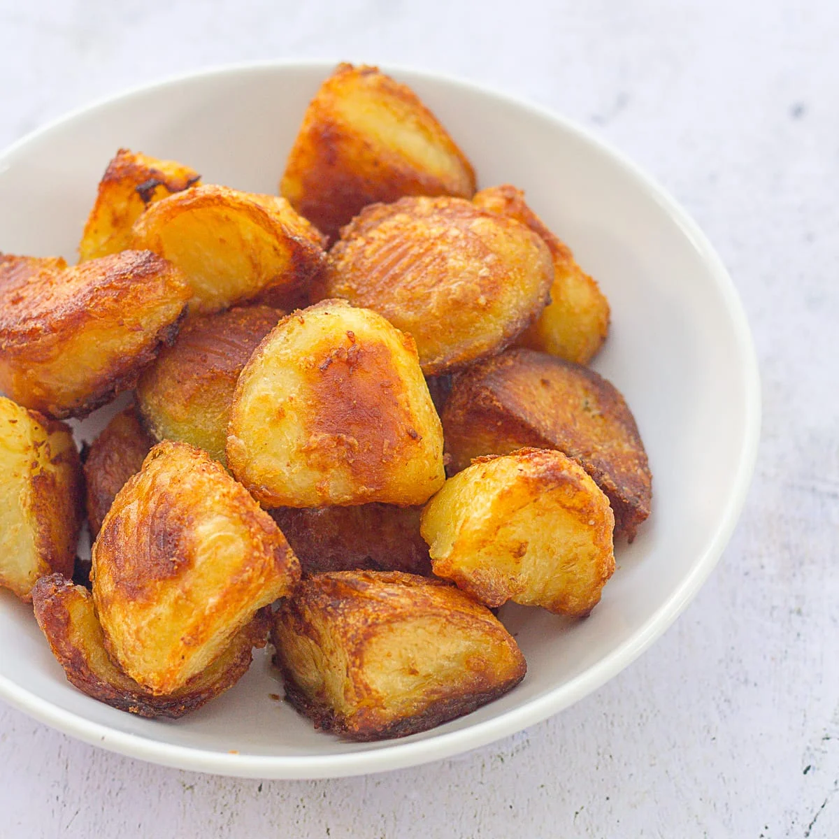 Patatas asadas fáciles con grasa de pato