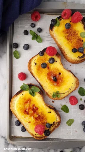 Tostada de yogur tipo crème brûlée (receta viral de TikTok)