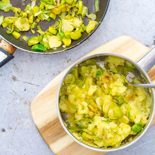 Sprout and Leek Colcannon