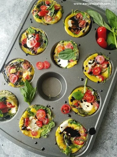 Quick & Easy Caprese Breakfast Cups