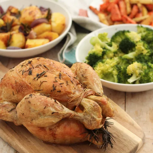 Pollo Asado Clásico con Salsa Casera