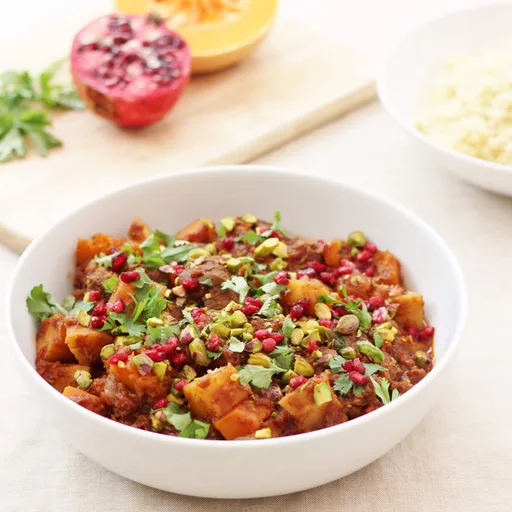 Venison, Butternut Squash and Parsnip Tagine