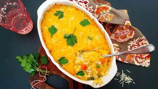 Arroz horneado con pollo