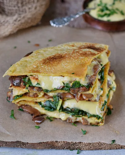 Vegan Spinach Quesadillas
