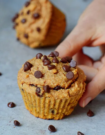 Chocolate Chip Sweet Potato Muffins
