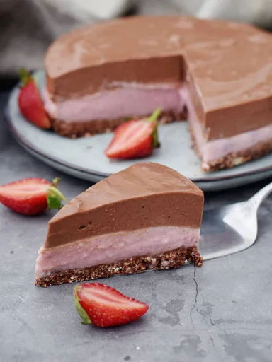 Chocolate Strawberry Cheesecake