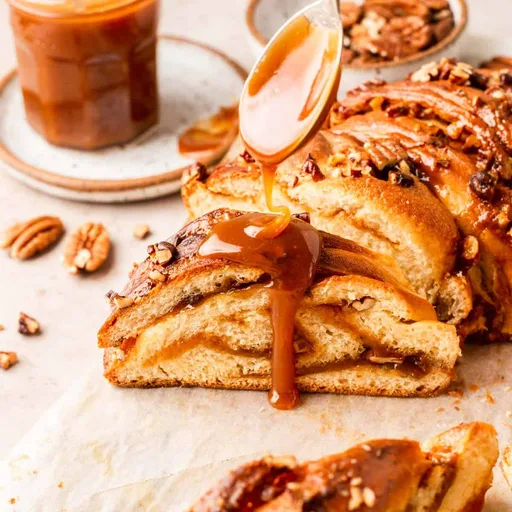 Caramel Brioche Babka Wreath Recipe