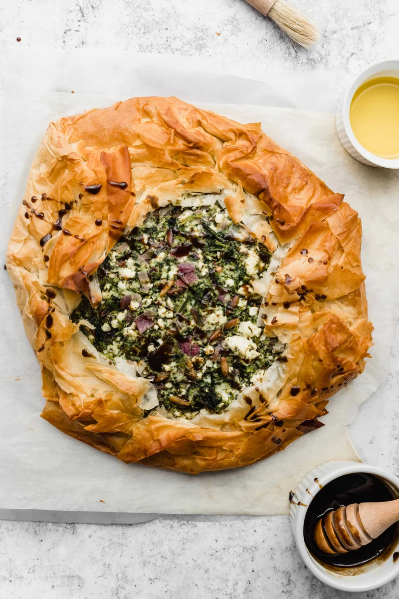 Easy Spanokopita (Greek Spinach and Feta Pie)