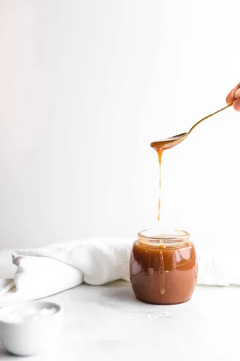 Salted Caramel Sauce with Rose Water and Orange Blossom
